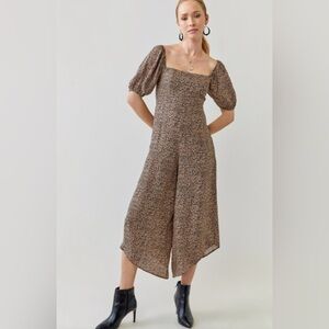 Women’s Jumpsuit Francesca's Collections Cyndie Bow back-Size S. New with tags